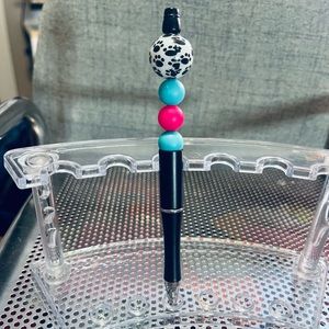 Dog cat paw print cute bead ink pen